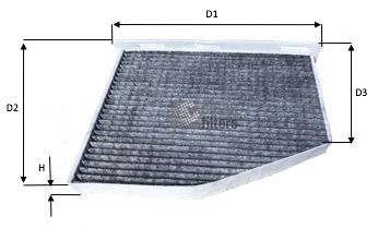 CLEAN FILTERS filtras, salono oras NC2129CA